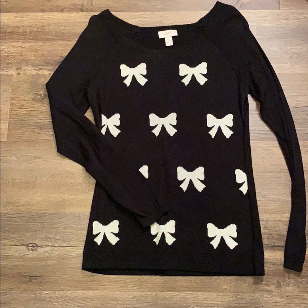 Ann Taylor LOFT Bow Sweater Size Small